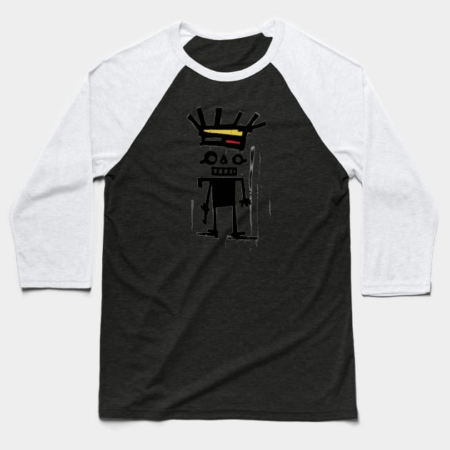 Basquiat Graffiti Baseball T-Shirt by mojud